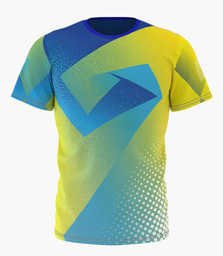 Camiseta Full Print Modelo Blue Arrow