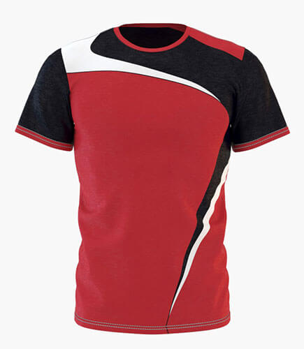 Camiseta Full Print Modelo Red Shape