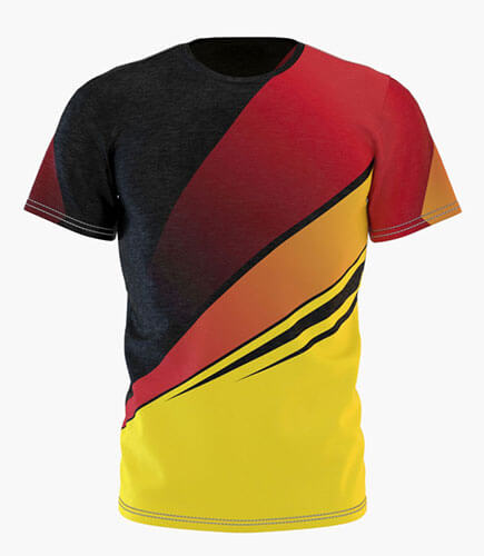 Camiseta Full Print Modelo Red Gradient