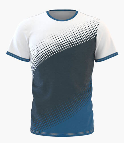 Camiseta Full Print Modelo Blue Dots